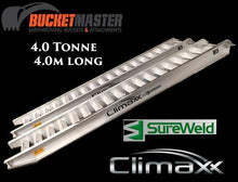 Load image into Gallery viewer, Sureweld 4.0 Tonne “Climaxx” Aluminium Loading Ramps for Rubber Tracks &amp; Rubber Tyres