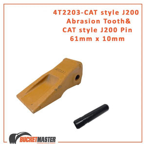 CAT style J200 Abrasion Tip Tooth Side Pin 2.0 + CAT J200 Side Pin