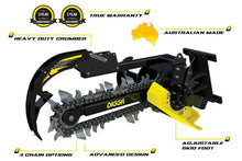 Load image into Gallery viewer, DIGGA BIGFOOT TRENCHER - Suits up to 5T - COMBO Chain - EXCAVATOR, SKID STEER, LOADER, BOBCAT