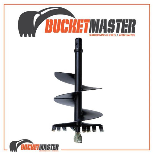 DIGGA AUGER 150mm DIA Suits 10T-20T - 75mm Square Shaft, EXCAVATOR, SKID STEER, LOADER, BOBCAT