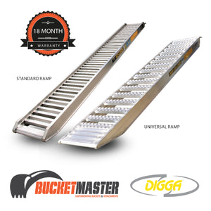 “Ezi-Loada”  Digga 3 Tonne Loading Ramps for Excavator, Bobcat or Positrack