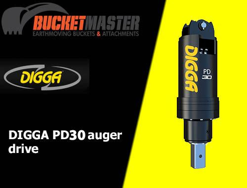 DIGGA PD30 AUGER DRIVE - 100 mm Square Shaft, EXCAVATOR, SKID STEER, LOADER, BOBCAT
