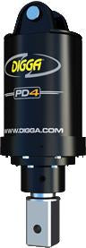 DIGGA AUGER COMBO PACKAGE - PD4 AUGER DRIVE+300Di AUGER +FIXED CENTRE FRAME - FOR SKID STEER