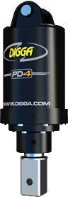 DIGGA AUGER COMBO PACKAGE - PD4 AUGER DRIVE+400Di AUGER +FIXED CENTRE FRAME - FOR SKID STEER