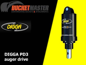 DIGGA PD3 AUGER DRIVE suiting-EXCAVATOR, SKID STEER, LOADER, BOBCAT