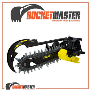 DIGGA BIGFOOT XD TRENCHER 900MM - Suits 5T-8T - EARTH Chain - EXCAVATOR, SKID STEER, LOADER, BOBCAT