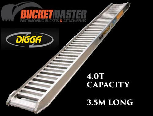 “Ezi-Loada”  Digga 4.0 Tonne Loading Ramps for Excavator, Bobcat or Positrack